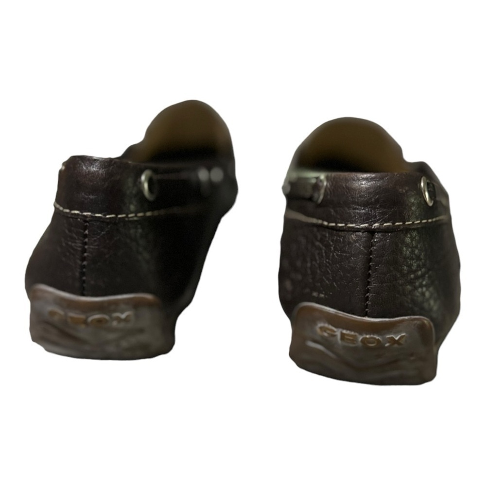 Geox Spira Dark Brown Loafers Size 37.5 / Ladies Size 6 Leather Driving Loafers - Picture 6 of 14